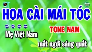 Karaoke Hoa C&agrave;i M&aacute;i T&oacute;c Tone Nam Nhạc Sống Cha Cha Hay 2026 | Cẩm Ti&ecirc;n Organ