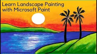 Step-by-Step Guide: Creating Breathtaking Landscapes in MS Paint l How to draw in MS paint |