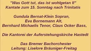 Bach Kantate BWV 99 Was Gott tut, das ist wohlgetan, Liselore Bräuniger Freitag 1963