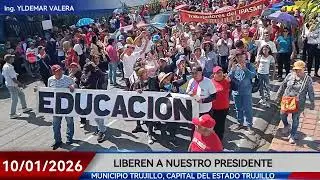 MARCHA EN EL MUNICIPIO TRUJILLO VENEZUELA 10 DE ENERO 2026
