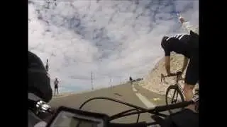 Cycling up mont ventoux