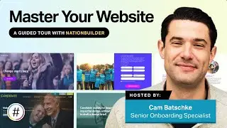 Master Your Website: A guided tour with NationBuilder