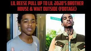 Lil Reese Pull Up To Lil JoJo's Brother House & Wait Outside (Footage)