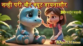 नन्ही परी और क्यूट डायनासौर | 3d animation स्टोरी | 3d कार्टून