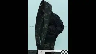 Urban Camo Hooded Bomber Jacket - Heavyweight Cotton Streetwear