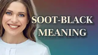 Soot-black | meaning of Soot-black