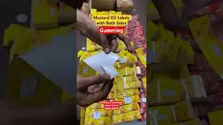 Mustard Oil Stickers Printing With Both Side Gumming! #mustard #labels #printing