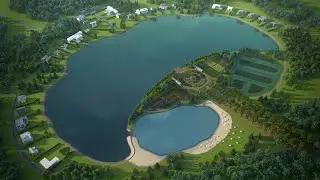 3D Animation of Artificial Lake and Orchard - EcoLakes Project