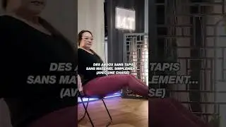 ✨ Des abdos&hellip; sans tapis, sans mat&eacute;riel, simplement avec une chaise
