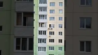 Кондиционерный камикадзе / установка сплит-системы Новосибирск #шортс #shorts #кондиционеры