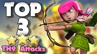 Top 3 BEST TH9 Attack Strategies in Clash of Clans