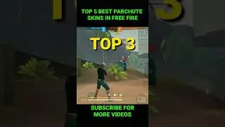TOP 5 BEST PARACHUTE SKINS IN GARENA FREE FIRE | BEST PARACHUTE SKINS OF FREE FIRE