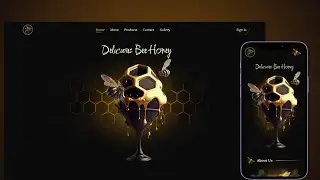 Designing an Eye-catching Hero Section: Honey Bee Shop Web Template || HTML & CSS.