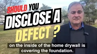 Should you disclose a problem with your home before you sell?