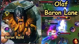 Olaf VS Pantheon Baron Lane Match Up, Struggle in Early | Solo Player Baron Lane | Wild Rift