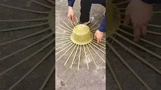Beautiful Bamboo Hat #satisfying #craft