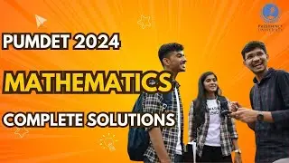 PUMDET 2024 Full Solution | Detailed Analysis and Step-by-Step Answer Breakdown for Question No. 30