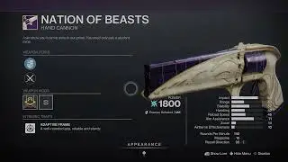1 Minute God Rolls: Nation of Beasts