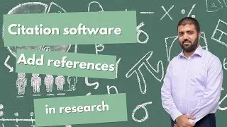 How to add references in research with the help of Citation software - how to use a citation manager