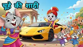 चूहे की शादी | Hindi Kids Rhyme | Chuhe Ki Shadi | Mouse Wedding Cartoon | Fun Animation