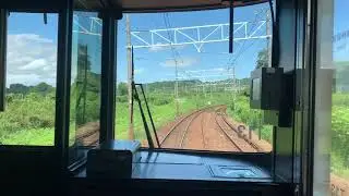[前面展望]JR東海道線菊川駅から金谷駅