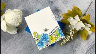 Hero Arts: April '22 My Monthly Hero Kit on the edge card