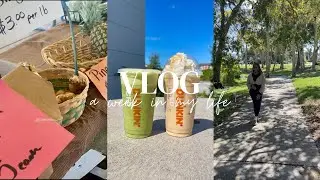 Weekly Vlog: Fresh start | unboxing | Farmers market finds | Matcha run + workout motivation 💪🏽