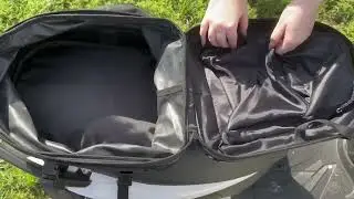 Grapelet Motorcycle Tail Bag Backpack Waterproof ABS Hard Shell Motorbike Luggage Bags Helmet Bags