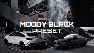 MOODY BLACK Presets - Lightroom Mobile Presets DNG | Black Tone Preset | Black Preset