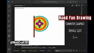 Draw Fan in OpenGL GLUT with source code | Computer Graphics Project using OpenGL C++