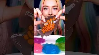 No Music ASMR Gummy Jelly Sea Creature Oscar Candy! 🐬⭐️🐠 #asmr #4k
