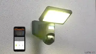 Ledvance Smart+ WIFI Flood Camera Control LED reflector camera with motion sensor 3000K, gray