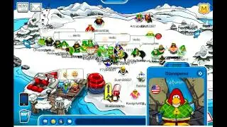 Club Penguin- Green line across the whole dock