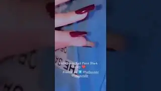 Bella Voste Nail Paint Black Cherry #shorts #purplle #nails #bellavoste