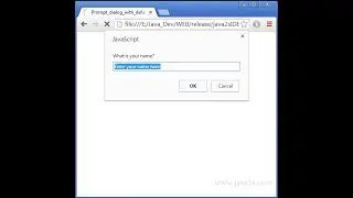 Javascript tutorials - How to creat a simple prompt in javascript