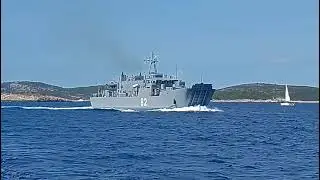 Croatia 25 Abfahrt von Zirje.... dann wirds Militärisch...