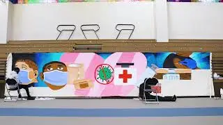 Stepping Up For Vaccination: A Live Art Installation