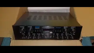 PYLE PTA44BT   4 Channel Stereo Audio Receiver   The unboxing