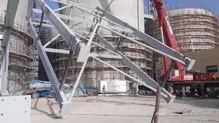 Tandem Lifting of Steel Structure assembly with two cranes