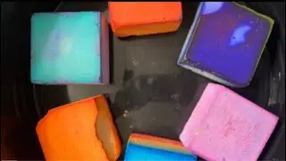 Dyed Gym Chalk Blocks Crush || Compilation || Satisfying || Powdery || @Baking_gym_chalk_asmr 