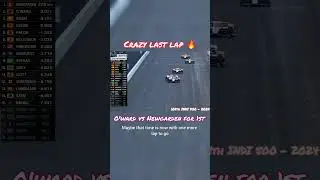 Nerve wrecking last lap at the indi 500 🔥🔥#indi500 #indianapolis500 #racing #oward #newgarden