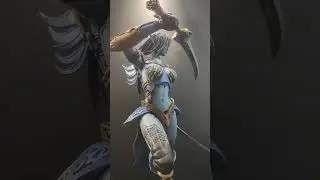 Lineage 2. Фигурка BladeDancer в Blue Wolf сете с дуалами Samurai Longsword