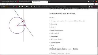 Geometric Algebra, First Course, Episode 06: Scalar Product and the Metric.