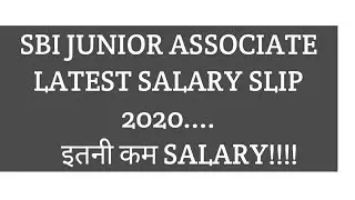 Sbi clerk 2020 latest salary slip