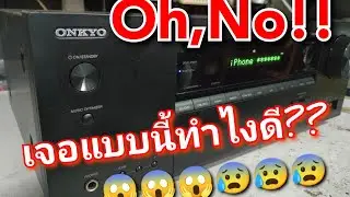 ONKYO HT-R494 Audio AV ресивер не работает, машина зависла, очень тяжелая, работает, не отвечает