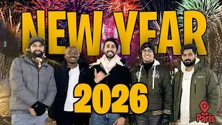 Празднование Нового года в Париже, Франция | Веселый видеоблог 2026 года с иностранными студентами.