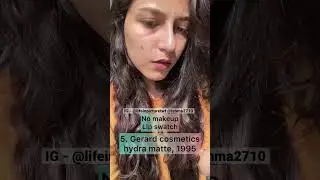 5. Gerard cosmetics hydra matte, no makeup lipstick swatch #oft2d #lipstickswatch