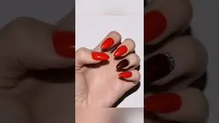 Red Set || Press-On Nails By NailArtBreak #Shorts
