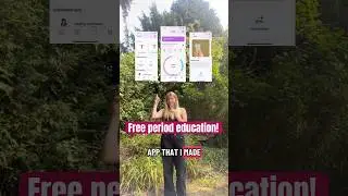Look at the app I made! Free period education 💜 #periods #education #app #periodfeatures #periodapp