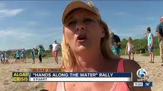 Floridians line beaches to demand state stop water pollution